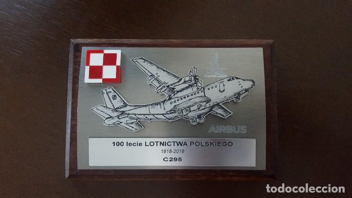 Militaria: Metopa 100 a&ntilde;os de la aviacion militar de polonia. motivo casa 295 airbus