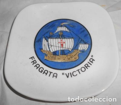 Military Antiques: CENICERO DE PORCELANA DE LA FRAGATA VICTORIA, DE CER&Aacute;MICAS SYMIEL