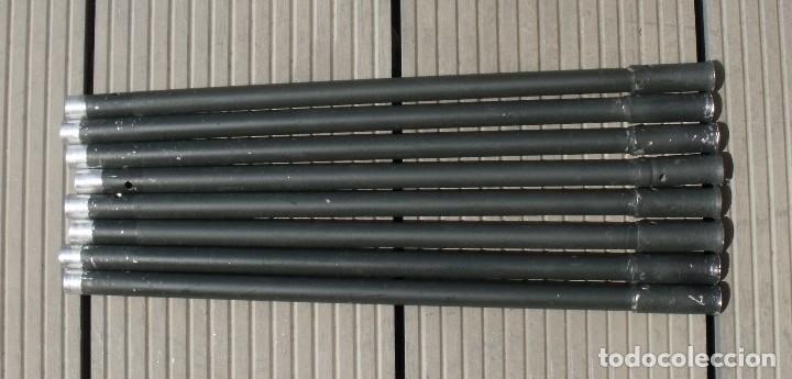 Militaria: LOTE DE 8 TRAMOS DE ANTENA REPLICA PARA LAS RADIOS ALEMANAS TORN FU USADAS EN LA GCE Y 2&ordf; GM - FUNK