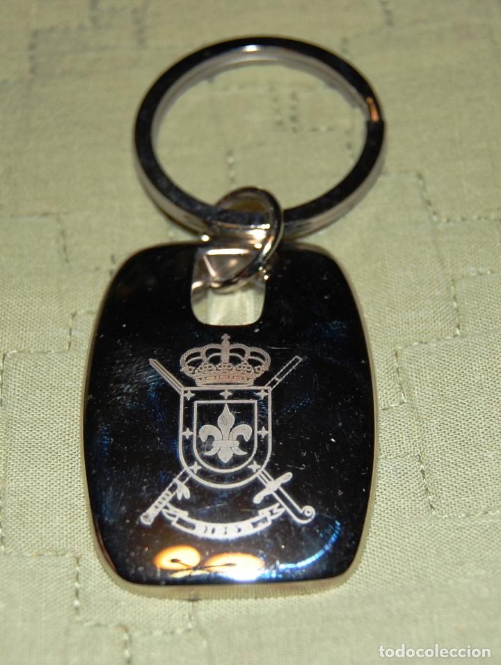 Military Antiques: llavero del cuartel general 1&ordf; Bandera Paracaidista Roger de Flor del Ejercito espa&ntilde;ol.
