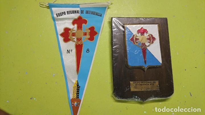 Military Antiques: METOPA Y BANDERIN DEL GRUPO REGIONAL DE INTENDENCIA N&deg; 8