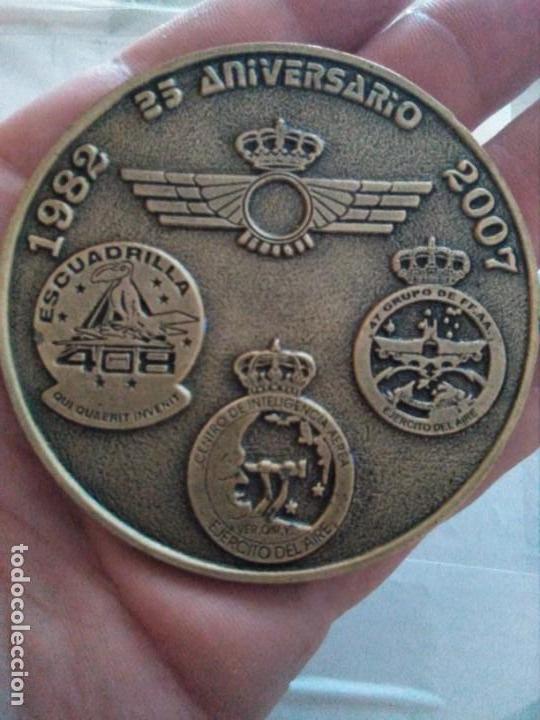Militaria: Moneda medalla de mano en bronce Ej&eacute;rcito Aire