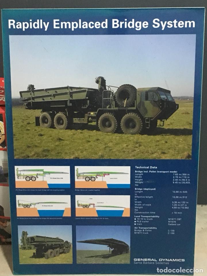 Military Antiques: CUADRO CARTEL MILITAR DE SANTA BARBARA GENERAL DYNAMICS