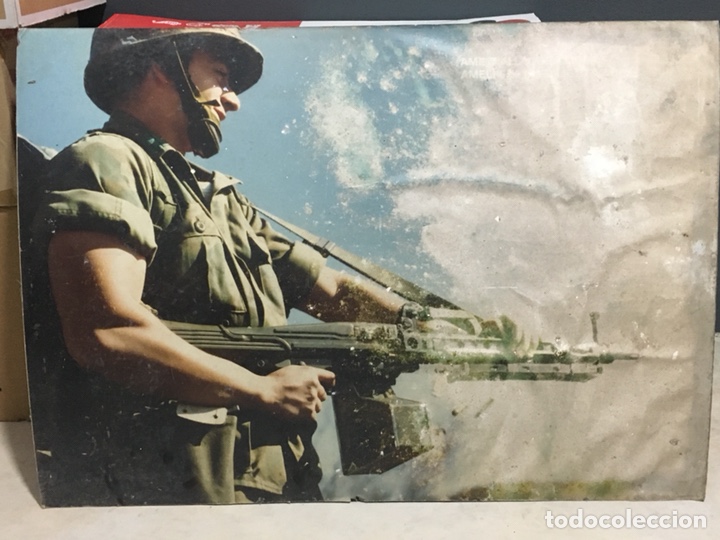 Military Antiques: CARTEL MILITAR AMETRALLADORA LIGERA AMELI SANTA BARBARA SISTEMAS