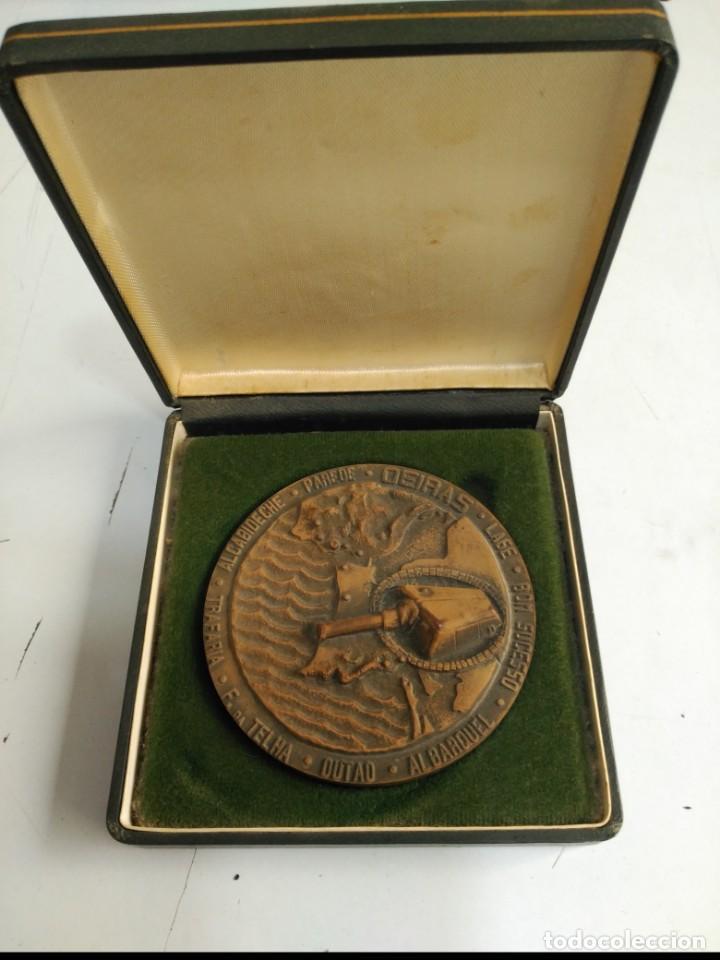 Military Antiques: Gran Medalla relieve regimiento de infanteria de costa portugal caja original numerada