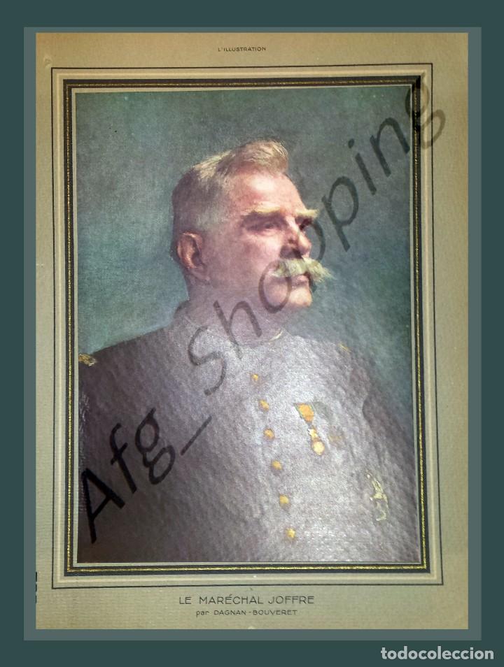 Military Antiques: LE MAR&Eacute;CHAL JOFFRE, PAR DAGNAN BOUVERET- - CROMO SOBRE CARTULINA - A&Ntilde;O 1931