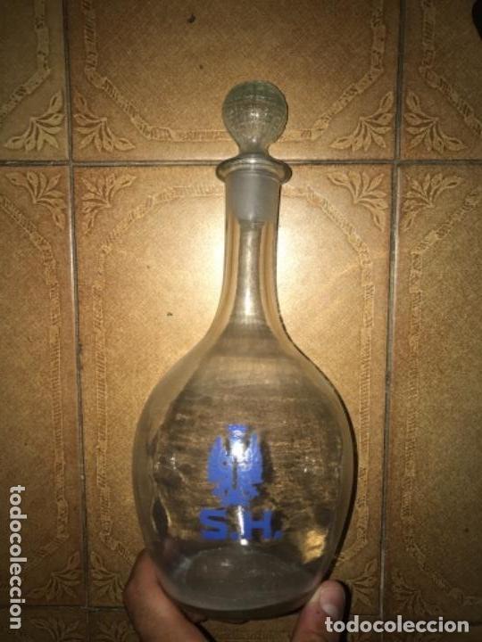 Militaria: ANTIGUA BOTELLA DECANTADOR VINO EJ&Eacute;RCITO DE TIERRA S.H.