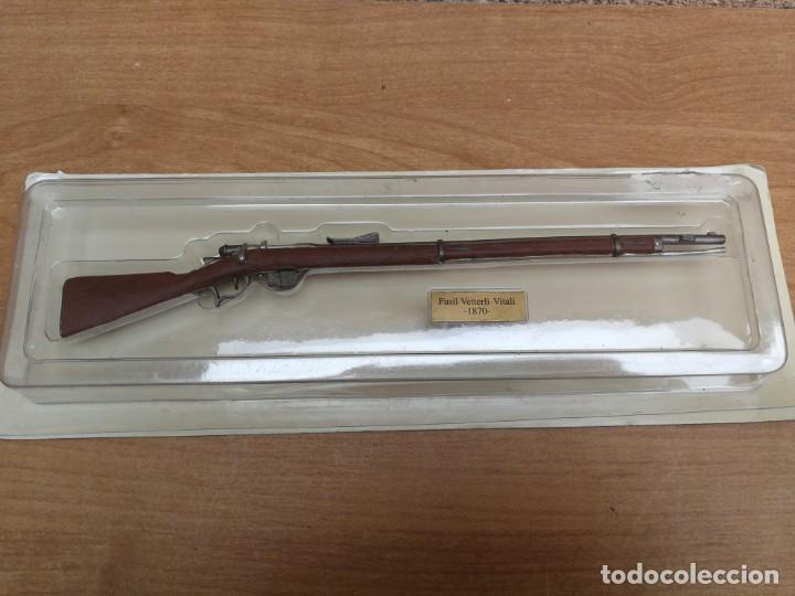 Militaria: REPRODUCCION EN MINIATURA FUSIL DE CERROJO VETTERLI VITALI 1870 EN METAL SIN ABRIR