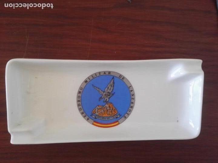 Military Antiques: Bandeja de ceramica con escudo del aer&oacute;dromo militar de Lanzarote