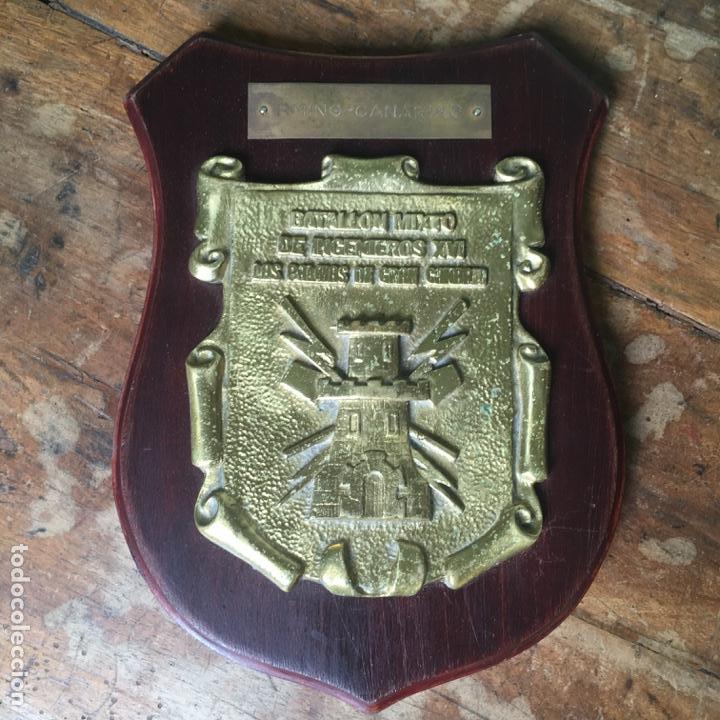 Military Antiques: Metopa del Batall&oacute;n  mixto de ingenieros XVI RMING de Las Palmas de Gran Canaria