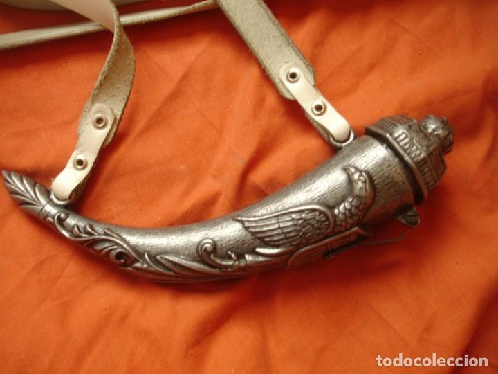 Military Antiques: POLVORERA PLATEADA TERCIOS ESPA&Ntilde;OLES