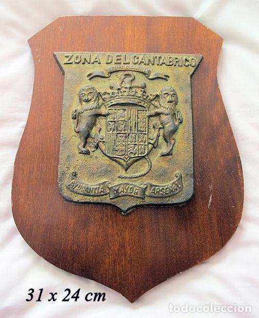 Military Antiques: METOPA DE BRONCE AYUDANTIA MAYOR DE FERROL ARMADA ESPA&Ntilde;OLA