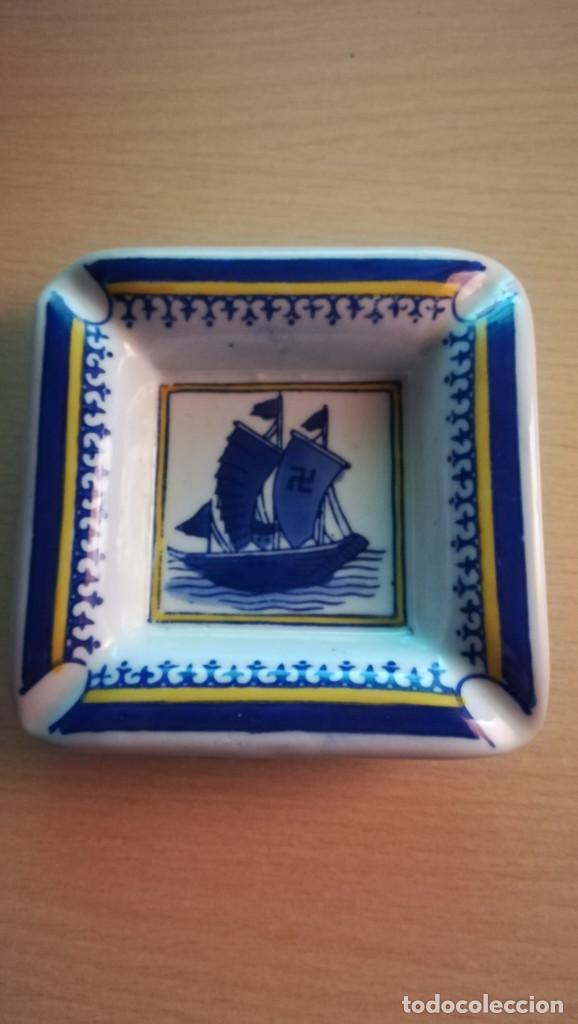 Military Antiques: ANTIGUO CENICERO CERAMICA CON MOTIVO III REICH