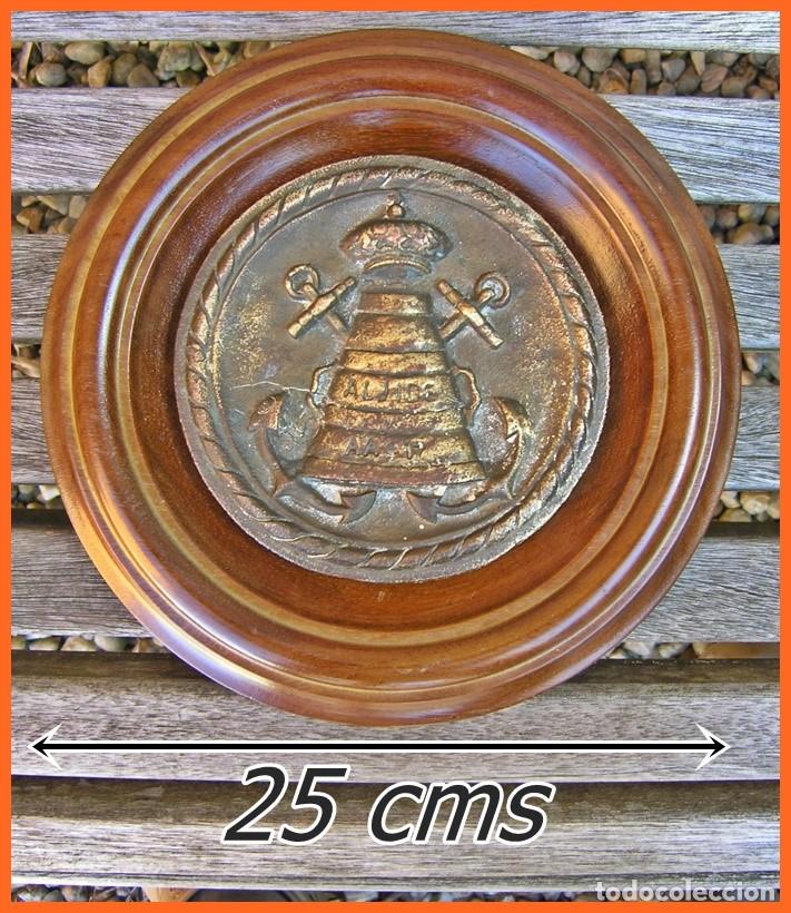Military Antiques: 198/492.. Metopa Buque AA 17 Aljibe......Mide.... 25 cms de di&aacute;metro...Peso 1,900 kgrs
