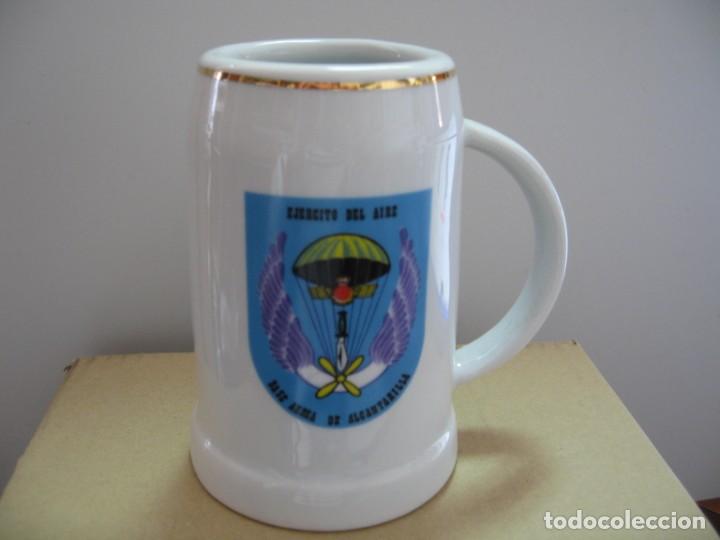 Military Antiques: JARRA CERVEZA  EJERCITO DEL AIRE BASE AEREA DE ALCANTARILLA.