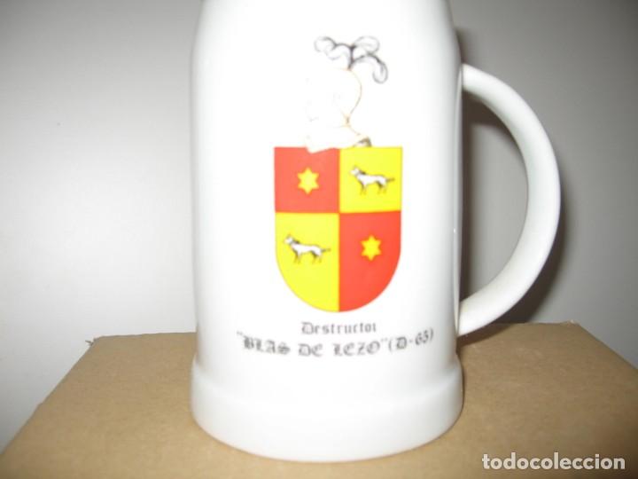 Militaria: JARRA CERVEZA DESTRUCTOR BLAS DE LEZO.