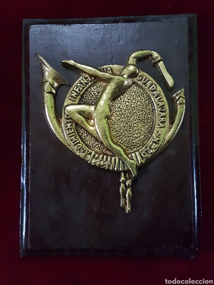 Militaria: Metopa bronce regimiento infanter&iacute;a Guadalajara 20