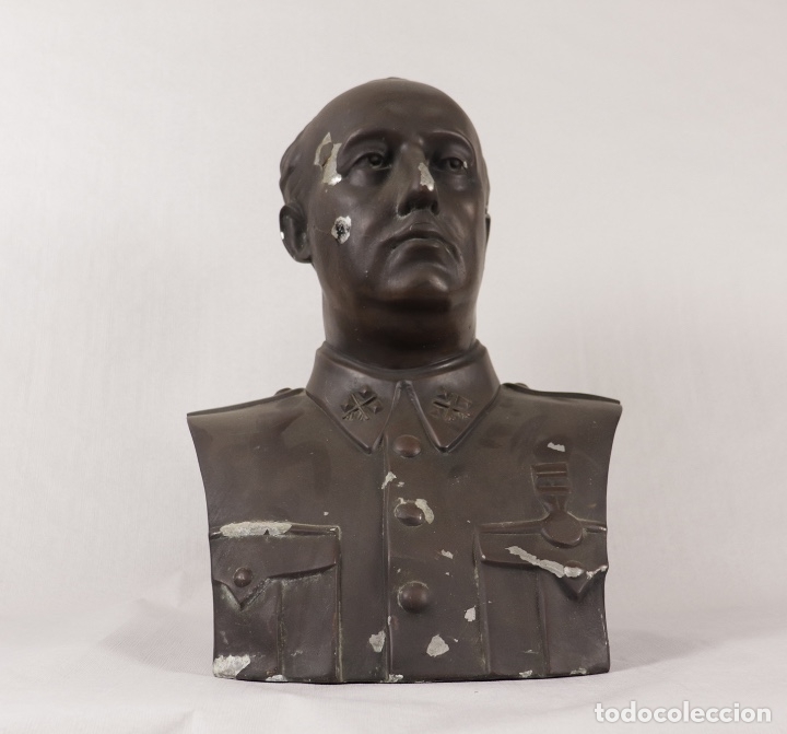 Military Antiques: Busto a tama&ntilde;o natural de Francisco Franco Bahamonde en su primera &eacute;poca