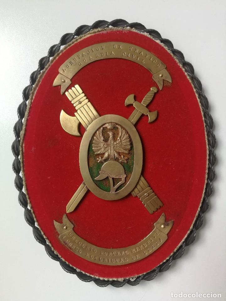 Military Antiques: ANTIGUA METOPA AGRUPACI&Oacute;N DE TRAFICO DE LA GUARDIA CIVIL - I CURSO MOTORISTAS DE UBEDA -