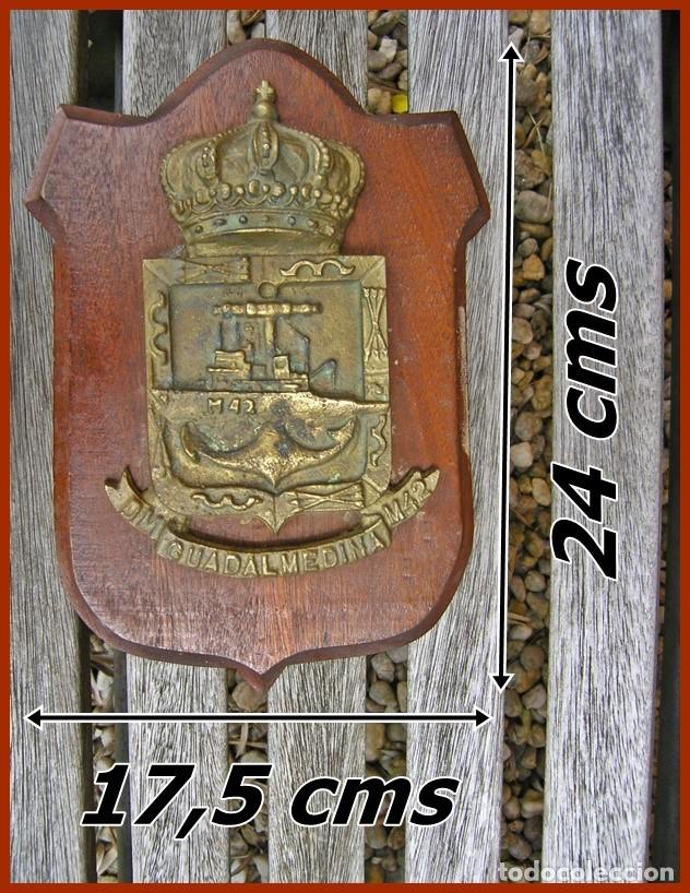 Militaria: 120/422..M42 Dragaminas Guadalmedina....Medida.....24 X 17,5 cms....Peso....1,150 kgs