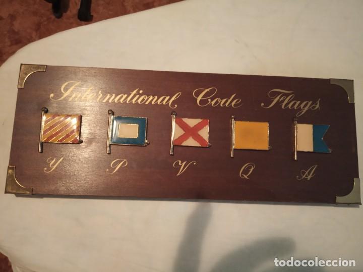 Militaria: LOTE 2 METOPAS INTERNACIONAL CODE FLAGS - Foto 1