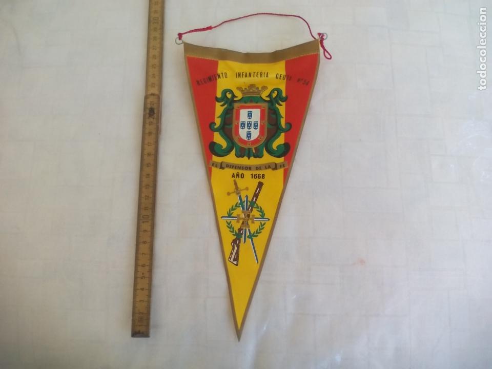 Military Antiques: ANTIGUO BANDER&Iacute;N REGIMIENTO INFANTERIA CEUTA N&ordm; 54. 1968. REGULARES