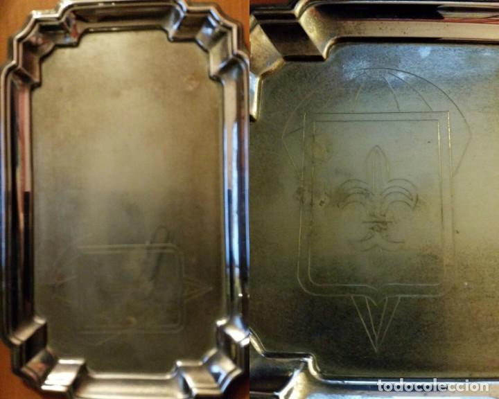 Military Antiques: BANDEJA METAL,I BANDERA BRIPAC ROGER DE FLOR,TAMA&Ntilde;O 22X14 CMS.