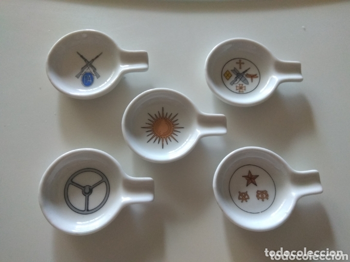 Military Antiques: LOTE DE 5 CENICEROS DE S&Aacute;HARA