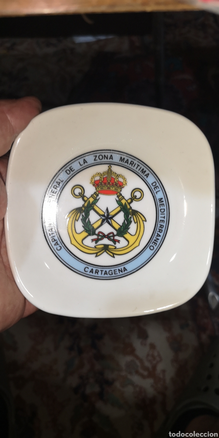 Military Antiques: Cenicero Capitan&iacute;a General de la zona mar&iacute;tima mediterr&aacute;nea Cartagena