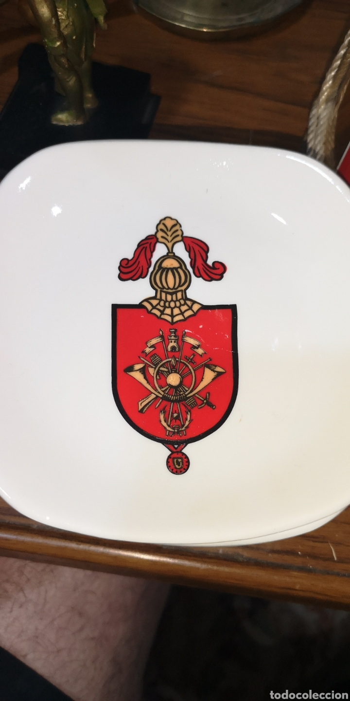 Military Antiques: Plato cenicero de la Academia General Militar a&ntilde;os 80-90