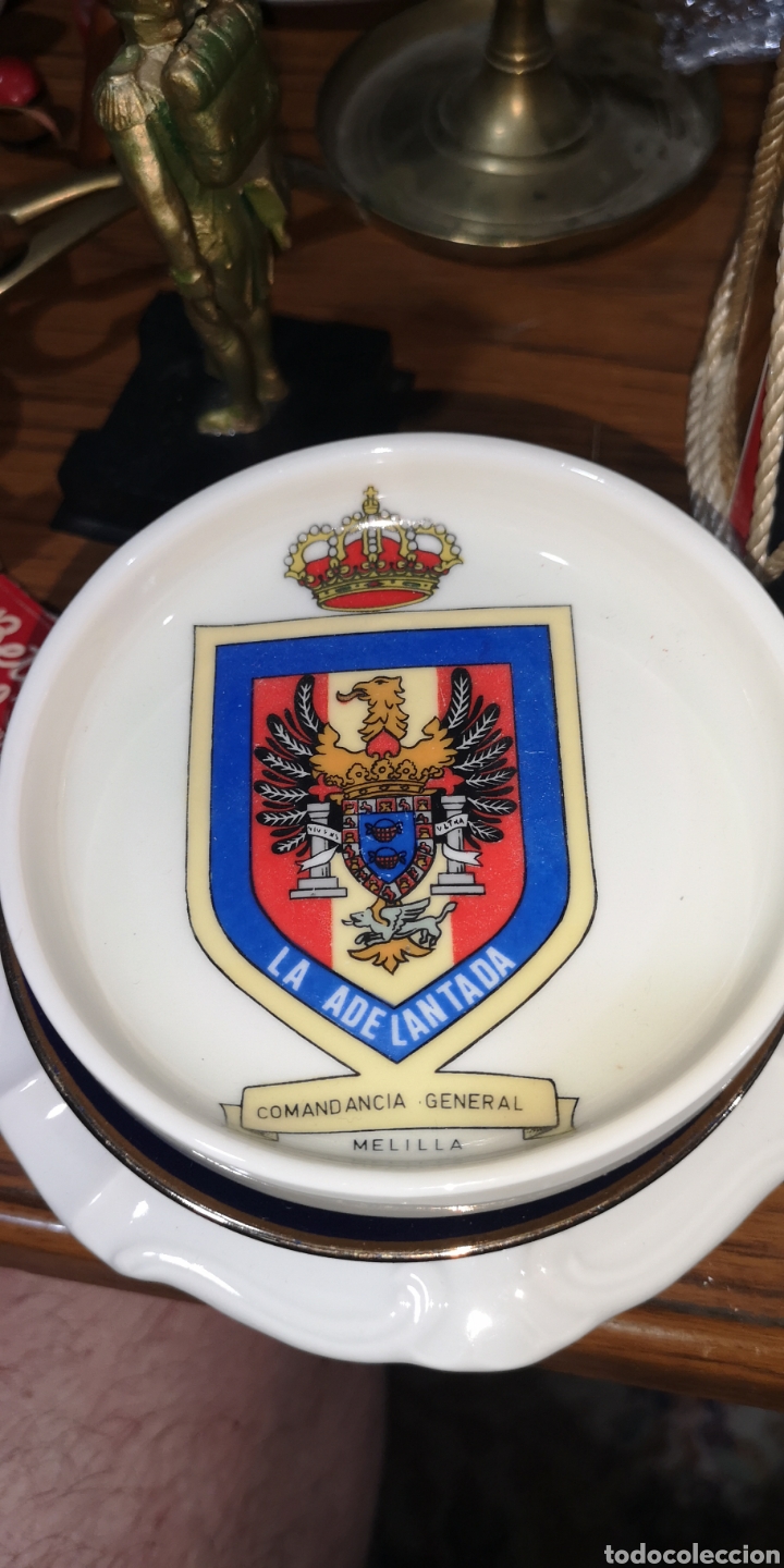 Military Antiques: Plato o cenicero de la Comandancia General de Melilla a&ntilde;os 80