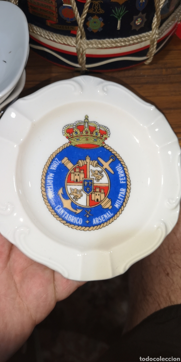Military Antiques: Cenicero de la zona mar&iacute;tima Cant&aacute;brico arsenal militar Ferrol