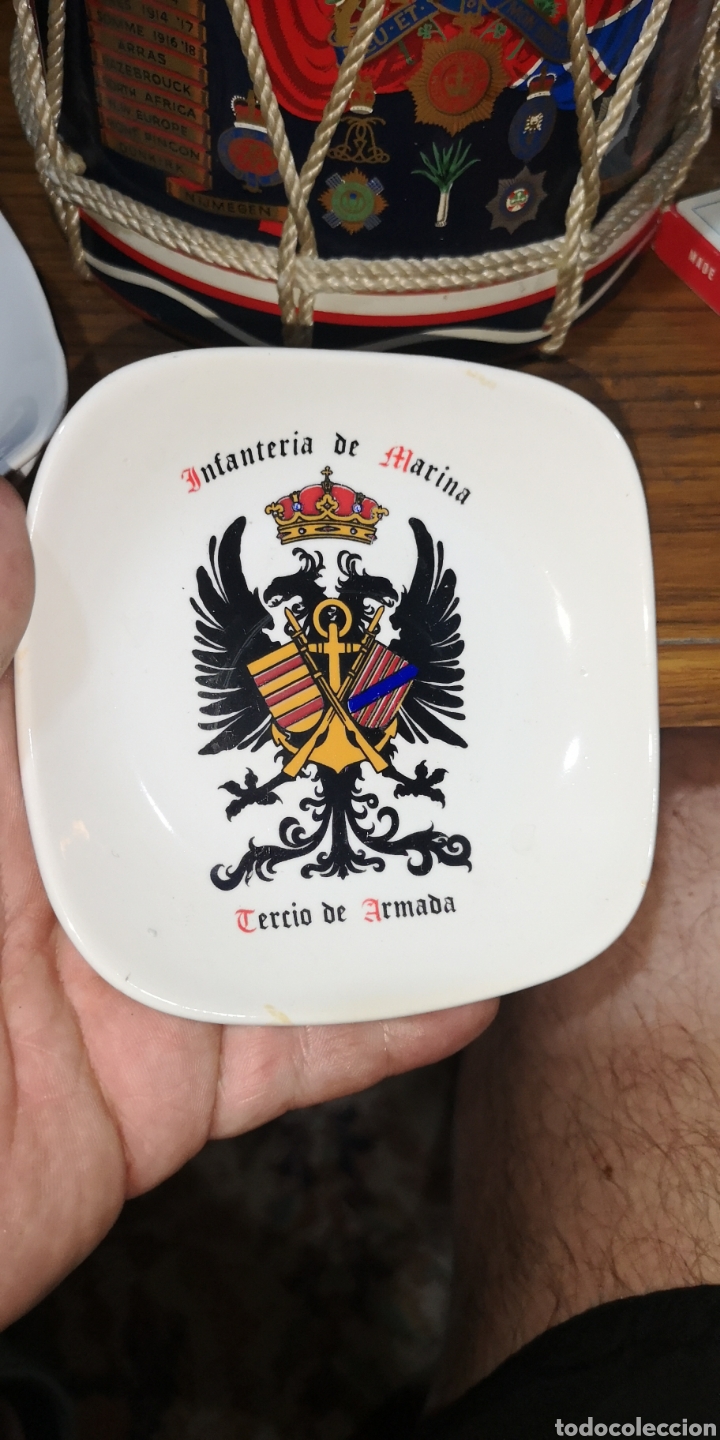 Military Antiques: , plato cenicero de tercio de armada infanter&iacute;a marina