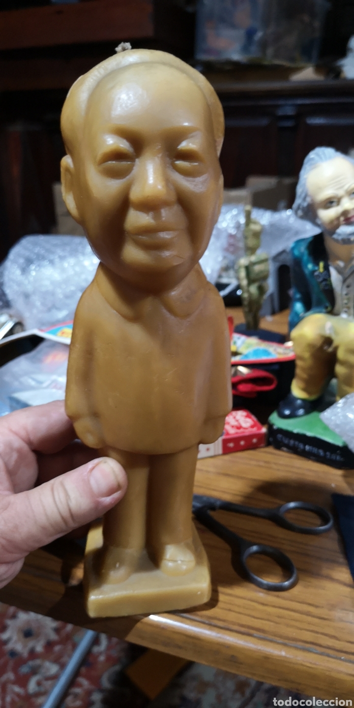 Military Antiques: Antigua vela con la forma del cuerpo de Mao Tse Tung