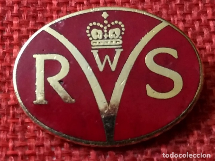Military Antiques: Reino Unido - Antiguo pin militar R.W.S.  27 x 20 mm