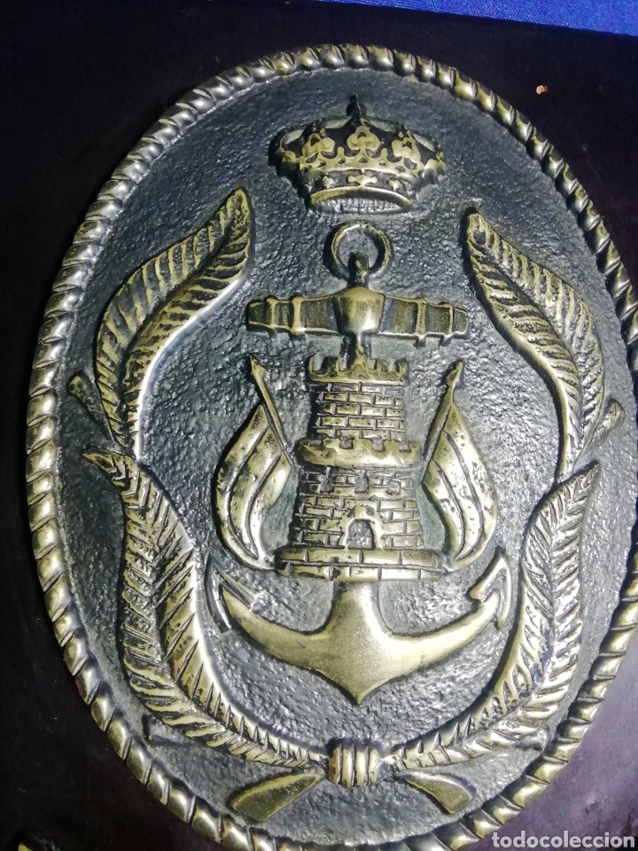 Military Antiques: METOPA DE BRONCE club naval de suboficiales zona mar&iacute;tima del cant&aacute;brico