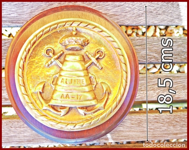 Military Antiques: 63/368..Buque AA 17 Aljibe....Mide.....18,5 cms de di&aacute;metro.....Pesa....1,225kgs