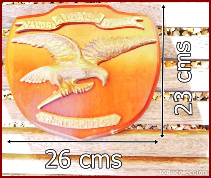 Militaria: 201/496..Buque F/R Intr&eacute;pida.....Mide.....26 X 23 cms.....Pesa....2 kgs