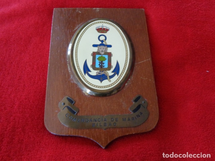 Military Antiques: BONITA Y ANTIGUA METOPA DE LA COMANDANCIA DE MARINA DE BILBAO
