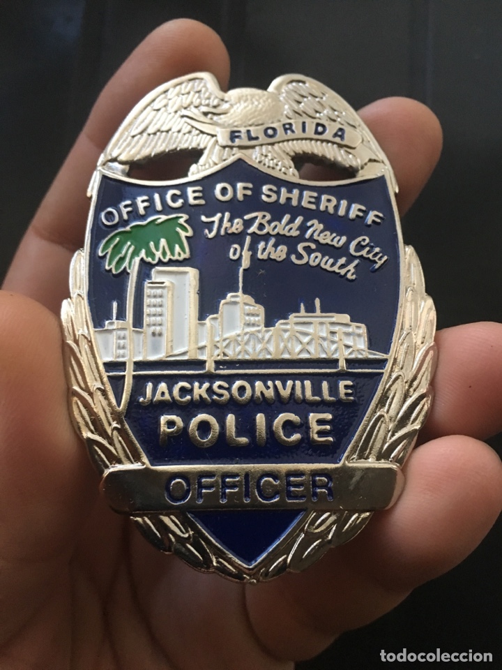 Militaria: PLACA POLICIA JACKSONVILLE FLORIDA USA OFFICE OF SHERIFF
