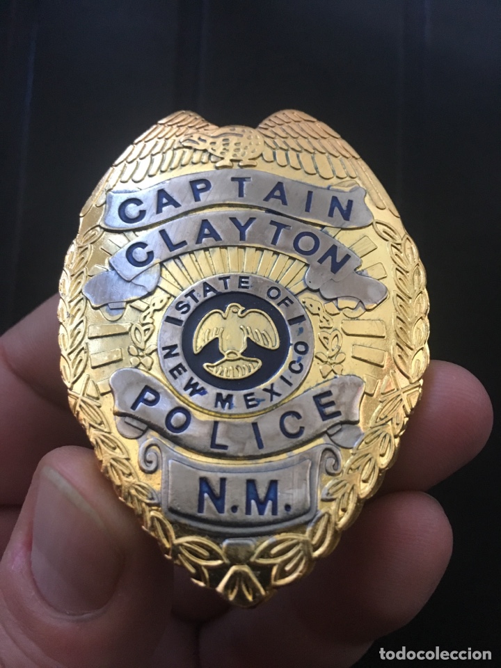 Militaria: PLACA POLICIA CLAYTON NEW MEXICO USA