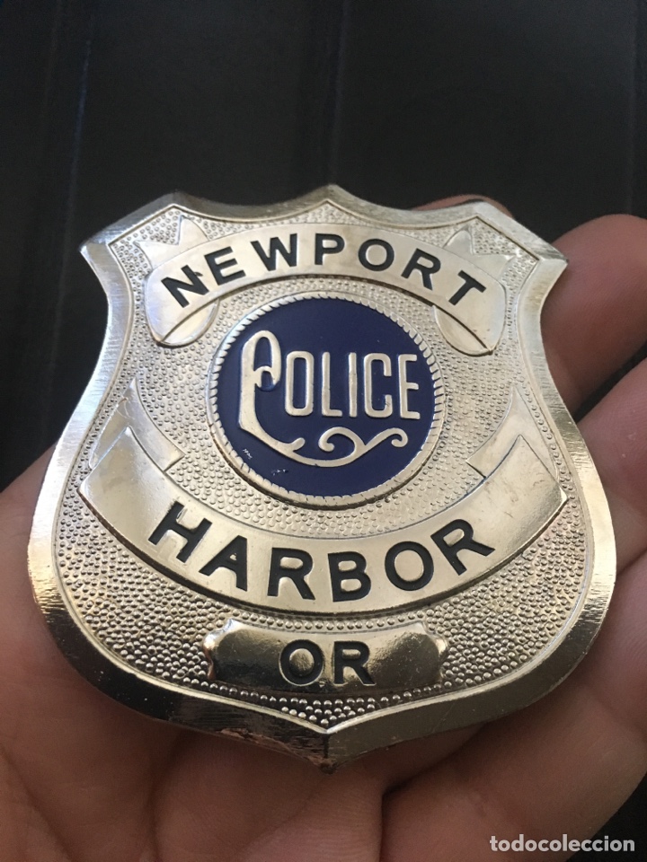 Militaria: PLACA POLICIA NEWPORT HARBOR USA