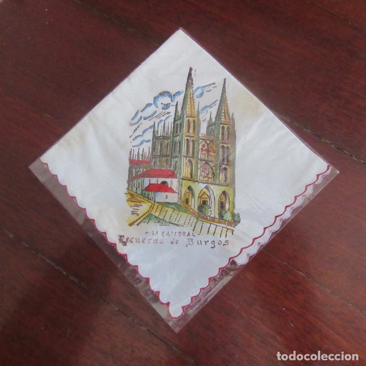 Military Antiques: muy antiguo pa&ntilde;uelo militar recuerdo de burgos