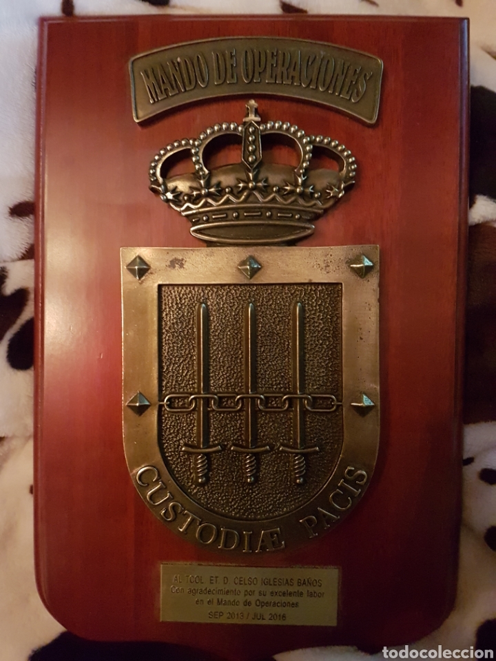 Military Antiques: METOPA DE BRONCE MANDO DE OPERACIONES