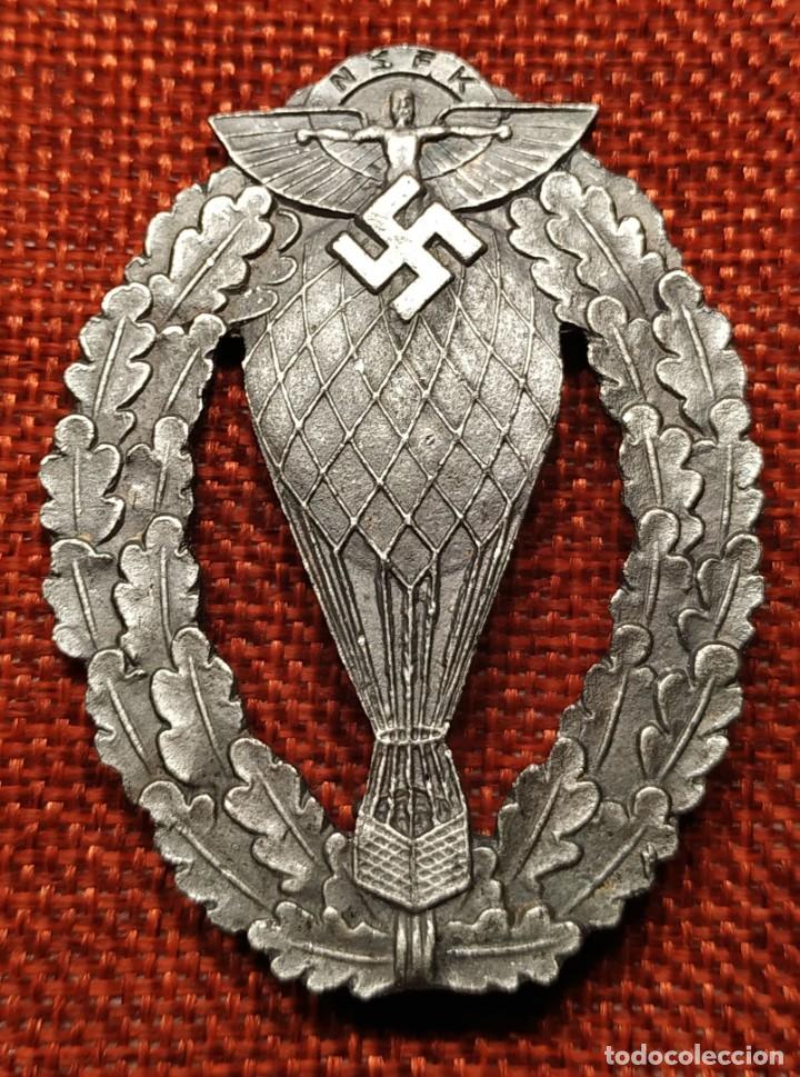 Military Antiques: NSFK Abzeichen f&uuml;r Motorflugzeuge Pilots - Placa para pilotos de Aerost&aacute;ticos. 63 x 46 mm
