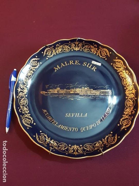 Militaria: PLATO DECORATIVO MARLE-SUR. SEVILLA. ACUARTELAMIENTO QUEIPO DE LLANO