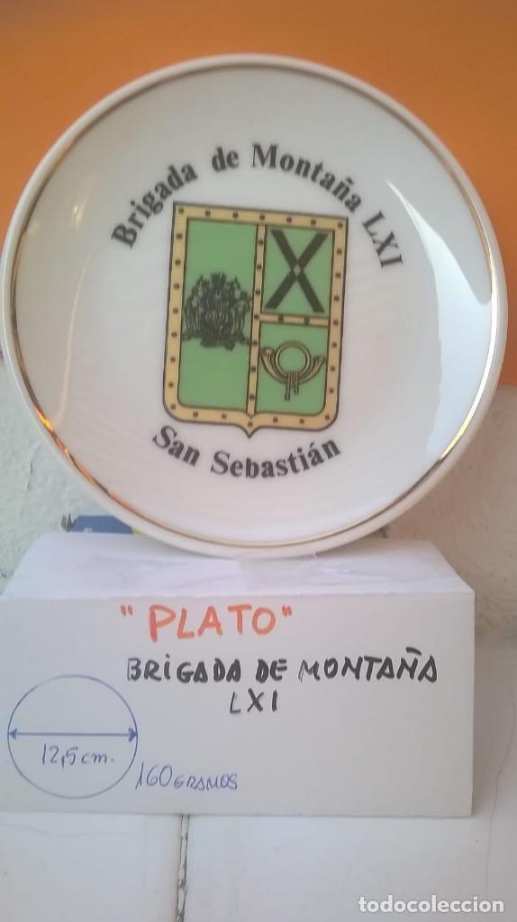Military Antiques: Plato brigada de monta&ntilde;a LXI San Sebastian.
