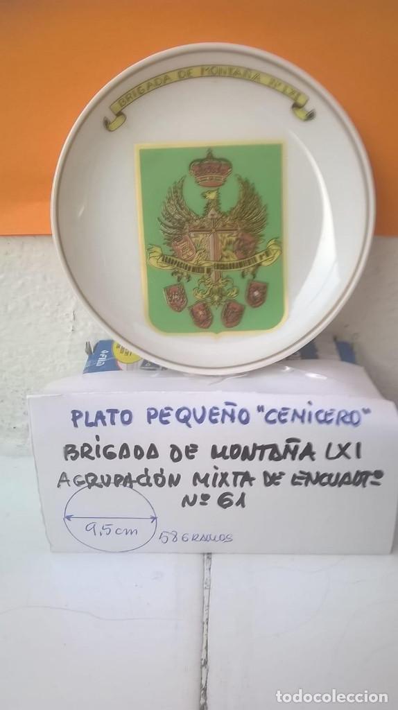 Military Antiques: Plato brigada de monta&ntilde;a LXI agrupacion mixta 61