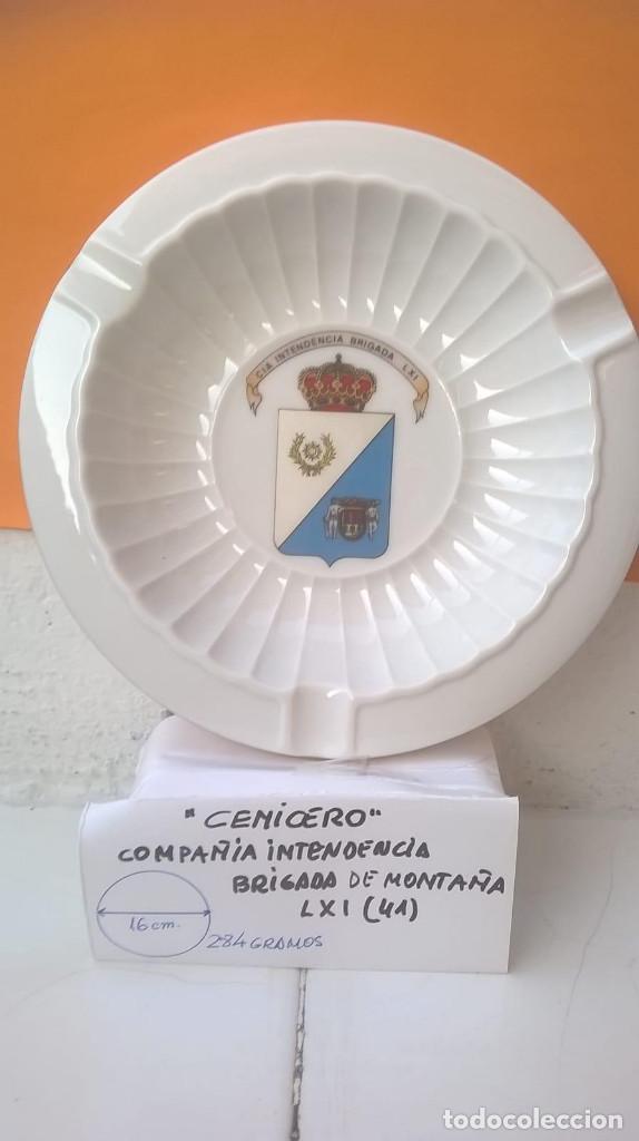 Military Antiques: cenicero compa&ntilde;ia de intendencia, brigada de monta&ntilde;a LXI