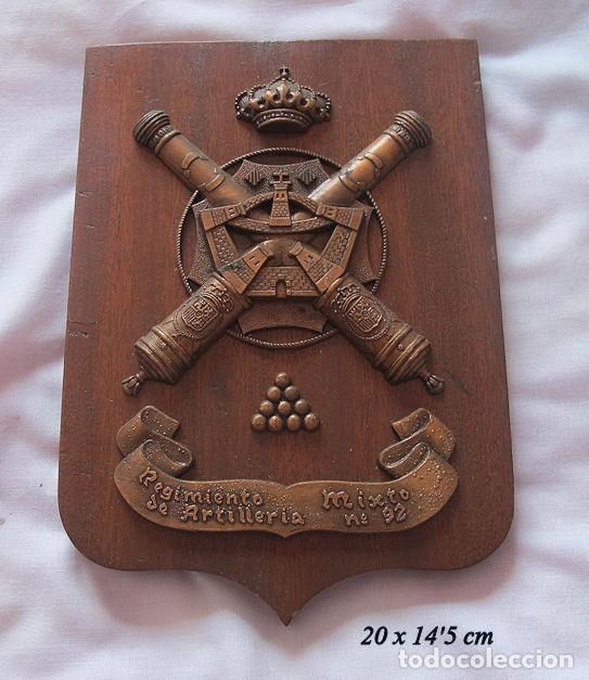 Military Antiques: METOPA MILITAR REGIMIENTO ARTILLERIA MIXTO 92 MENORCA